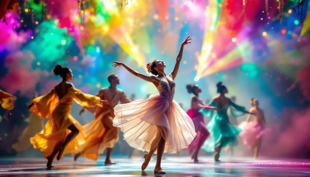 A global carnival ballet event showcasing dancers from different cultures.